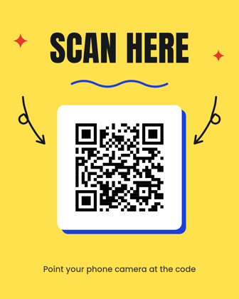 Scan here poster