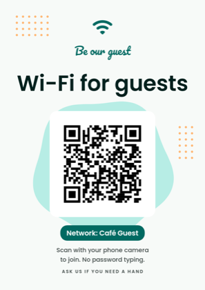 Guest Wi-Fi poster
